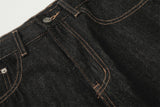 DAXUEN Wide-leg loose-fit denim pants