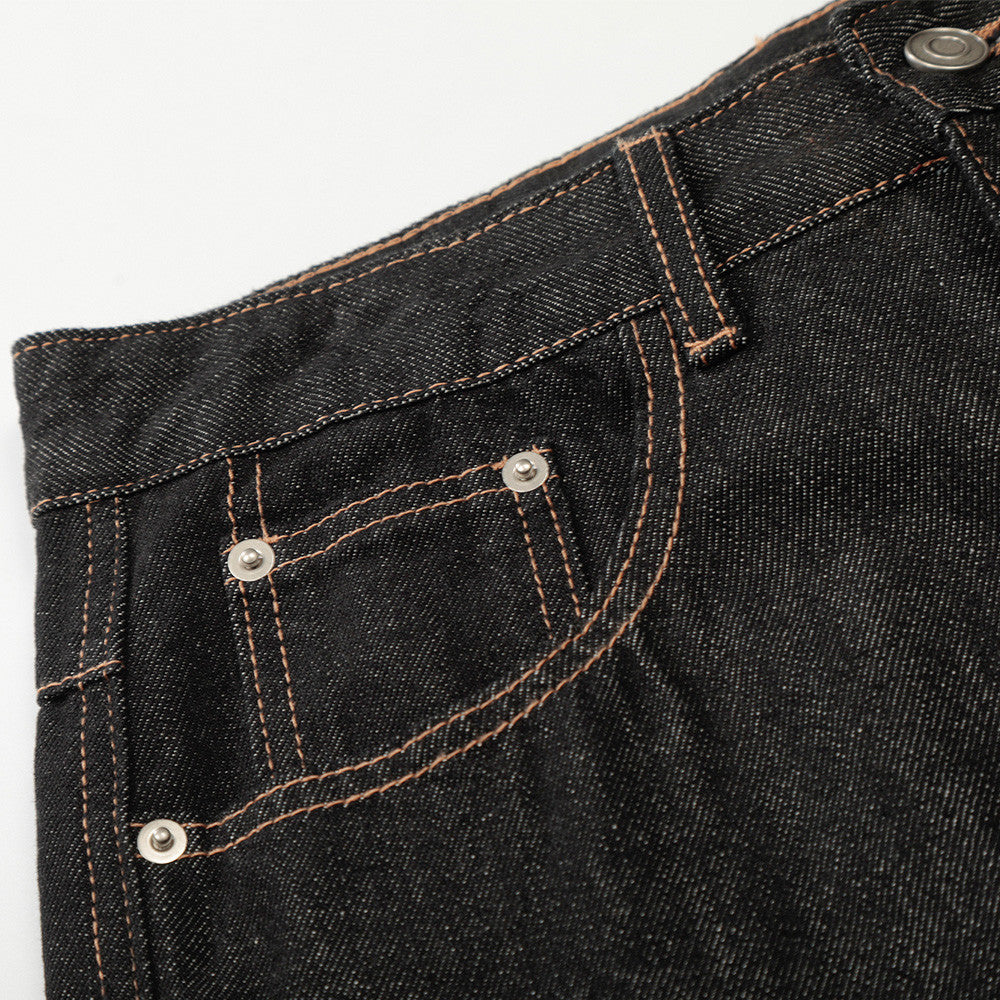 DAXUEN Wide-leg loose-fit denim pants