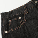 DAXUEN Wide-leg loose-fit denim pants