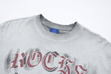 DAXUEN Distressed oversized short-sleeved t-shirt with graphics
