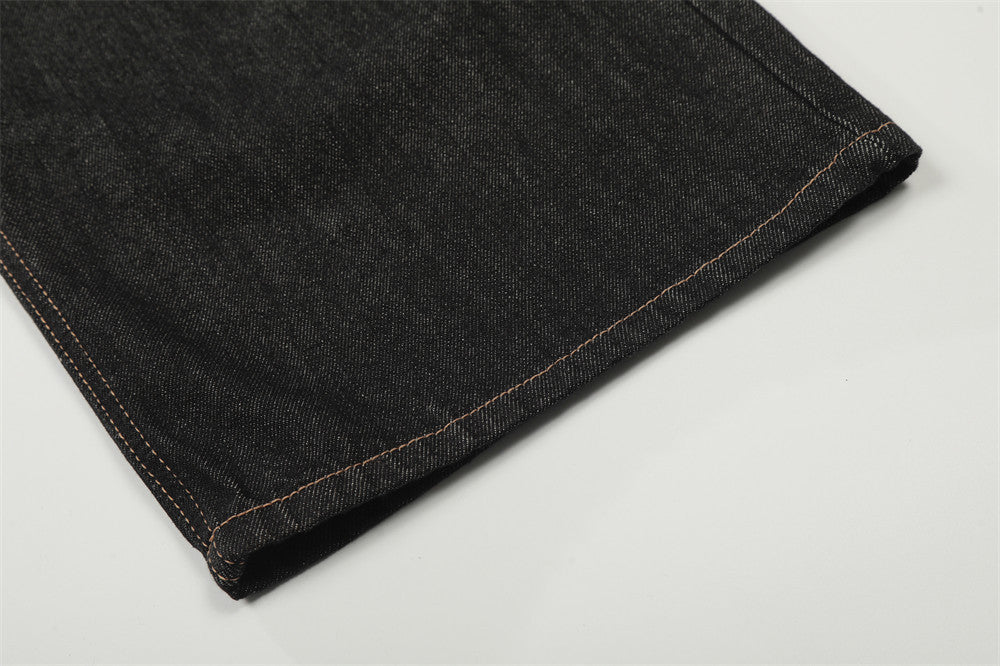 DAXUEN Wide-leg loose-fit denim pants