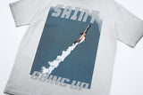 DAXUEN Relaxed-fit short-sleeve crew neck graphic T-shirt