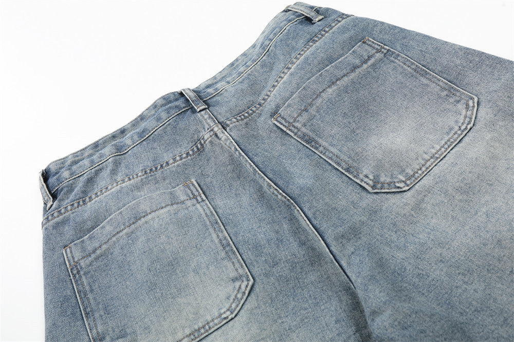 DAXUEN Denim shorts with multiple pockets and a relaxed fit