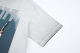 DAXUEN Relaxed-fit short-sleeve crew neck graphic T-shirt