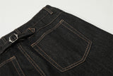 DAXUEN Wide-leg loose-fit denim pants