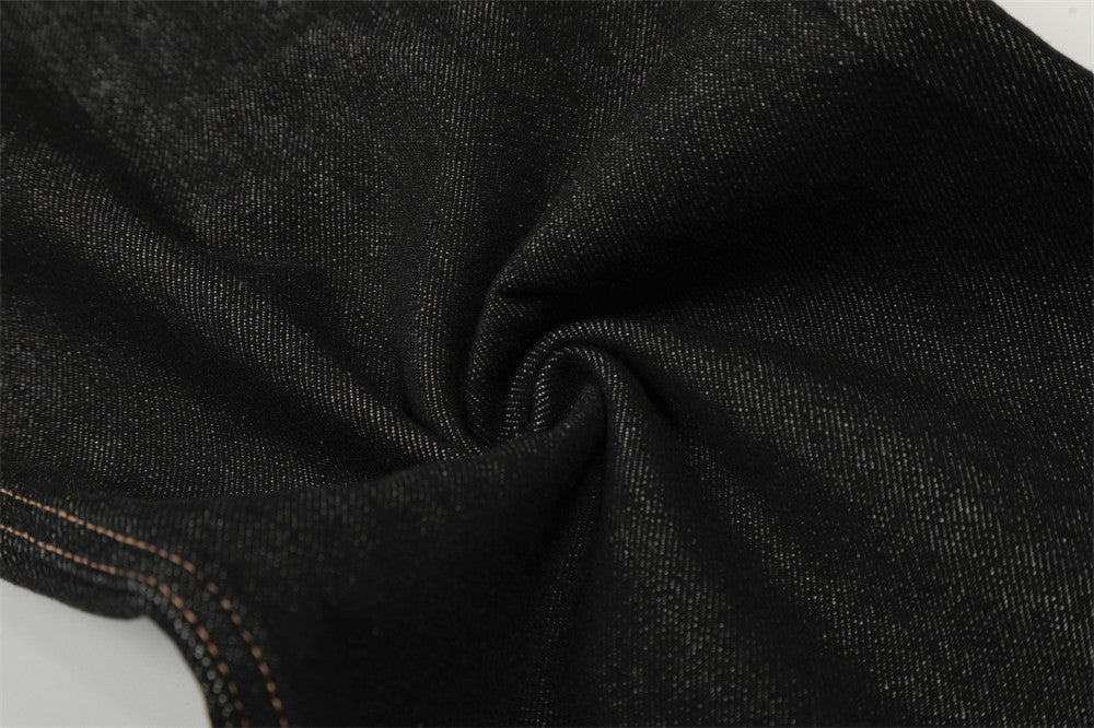 DAXUEN Wide-leg loose-fit denim pants