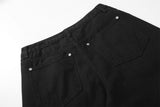 DAXUEN High-waisted wide-leg pants in solid black and white