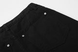 DAXUEN High-waisted wide-leg pants in solid black and white