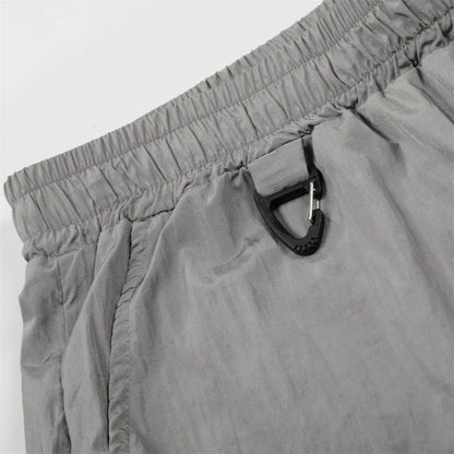 DAXUEN Relaxed fit shorts with crinkled texture and logo
