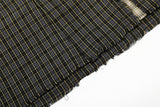 DAXUEN Oversized plaid button-up shirt with frayed edges