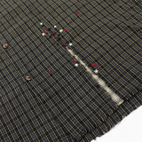DAXUEN Oversized plaid button-up shirt with frayed edges