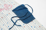 DAXUEN Wide-leg striped pants with patches and embroidery