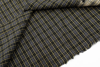 DAXUEN Oversized plaid button-up shirt with frayed edges