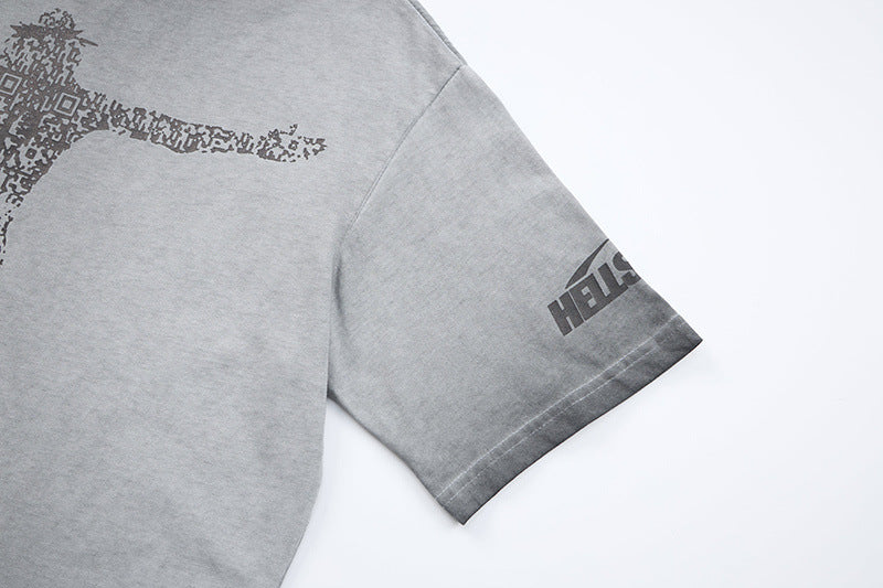 DAXUEN Oversized vintage wash graphic t-shirt