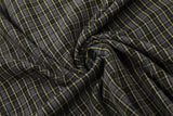 DAXUEN Oversized plaid button-up shirt with frayed edges