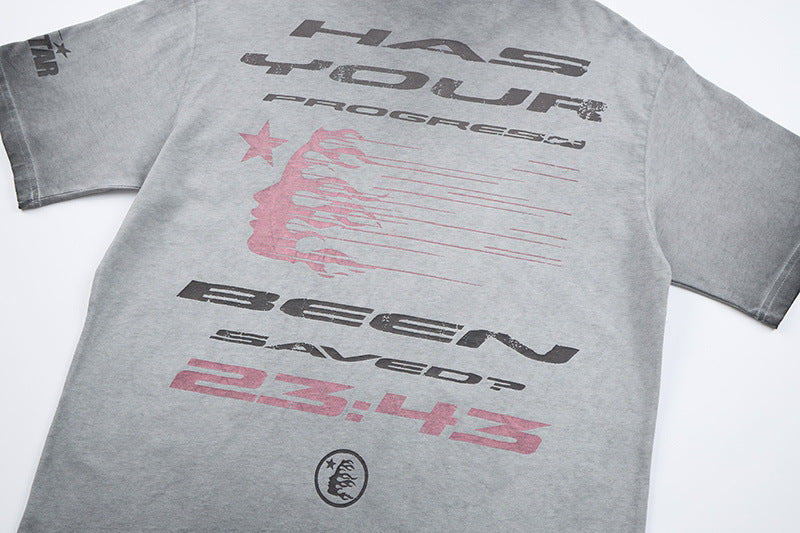DAXUEN Oversized vintage wash graphic t-shirt