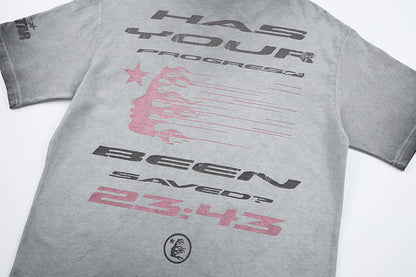 DAXUEN Oversized vintage wash graphic t-shirt