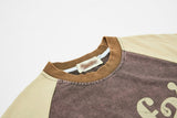 DAXUEN Vintage graphic t-shirt with beach scene print