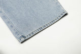 DAXUEN Light blue high-waisted wide-leg denim jeans