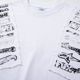 DAXUEN Short-sleeved crew neck T-shirt with grunge graphics