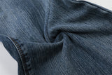 DAXUEN Loose wide leg denim jeans in medium blue wash