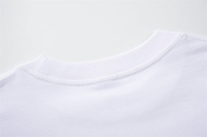 DAXUEN Short-sleeved crew neck T-shirt with grunge graphics