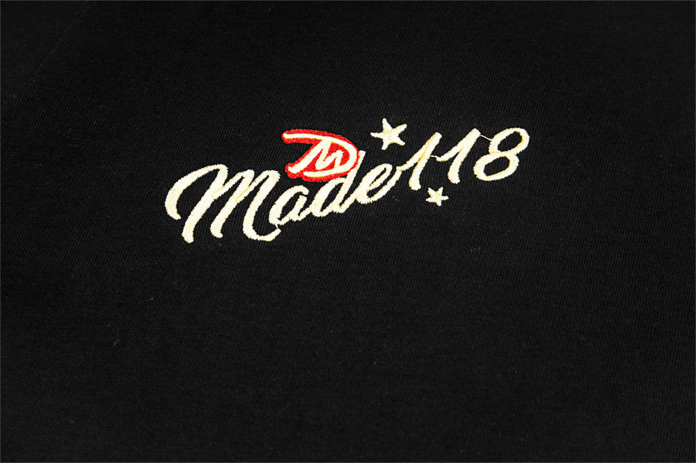 DAXUEN Oversized short-sleeved embroidered T-shirt