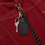 DAXUEN Wide-leg trousers with pockets and keychain accessory