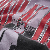 DAXUEN Vintage rock band graphic short-sleeve T-shirt