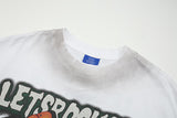 DAXUEN Oversized short-sleeve graphic t-shirt with faded wash effect