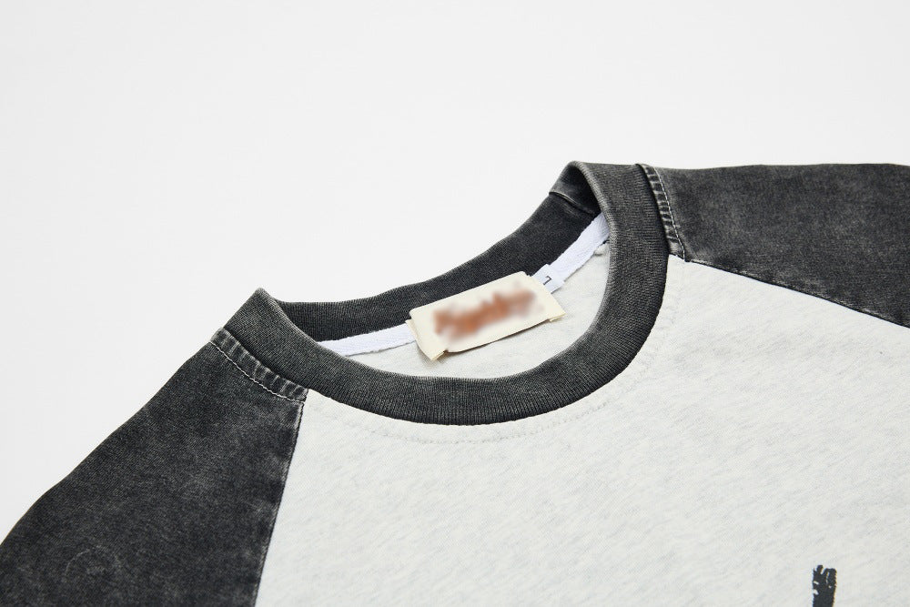 DAXUEN Oversized raglan sleeve t-shirt with graphic print