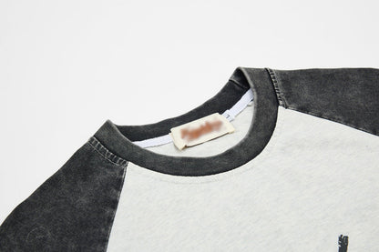 DAXUEN Oversized raglan sleeve t-shirt with graphic print
