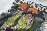 DAXUEN Oversized short-sleeve graphic t-shirt with faded wash effect