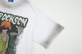 DAXUEN Oversized short-sleeve graphic t-shirt with faded wash effect