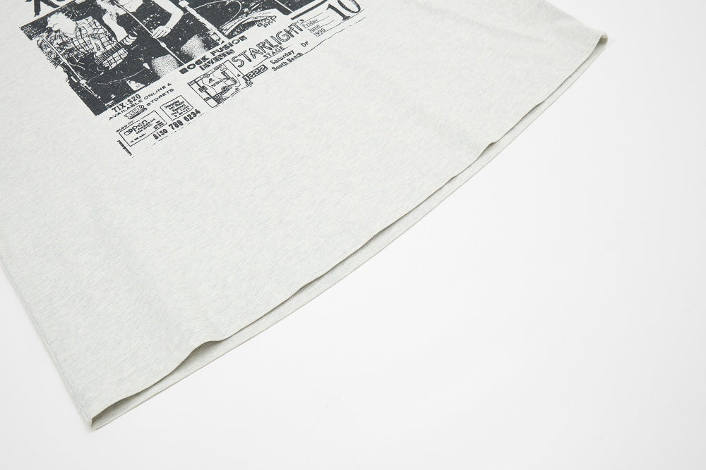 DAXUEN Oversized raglan sleeve t-shirt with graphic print