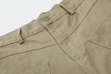 DAXUEN High-waisted wide-leg cropped cargo pants