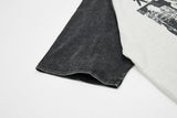 DAXUEN Oversized raglan sleeve t-shirt with graphic print