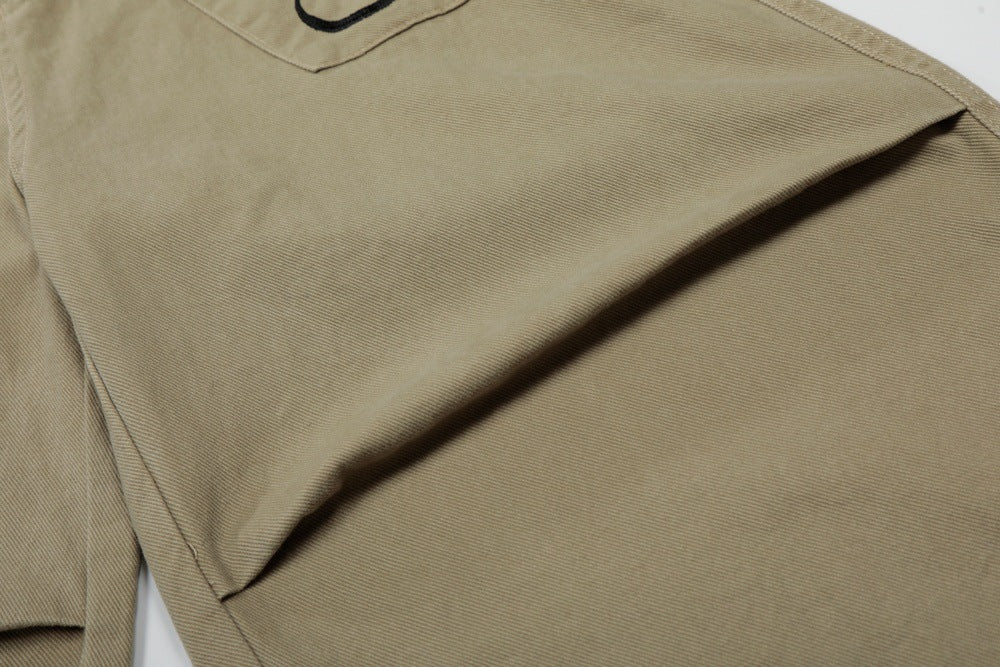 DAXUEN High-waisted wide-leg cropped cargo pants