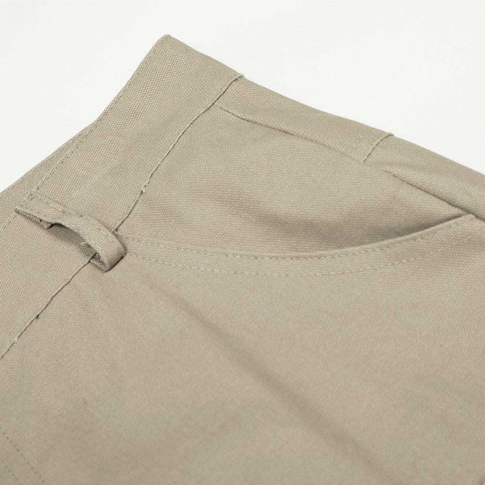 DAXUEN Wide-leg cargo pants in light beige/khaki color