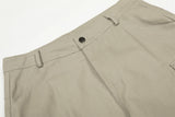 DAXUEN Wide-leg cargo pants in light beige/khaki color