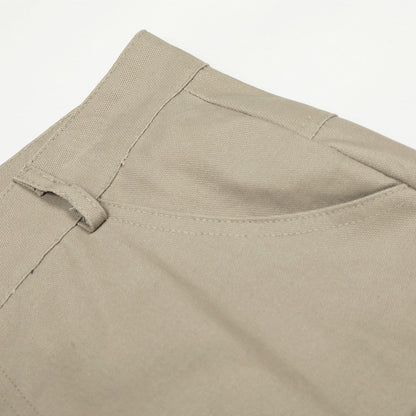 DAXUEN Wide-leg cargo pants in light beige/khaki color