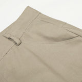 DAXUEN Wide-leg cargo pants in light beige/khaki color