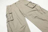 DAXUEN Wide-leg cargo pants in light beige/khaki color