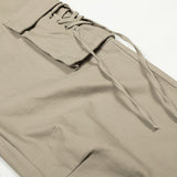 DAXUEN Wide-leg cargo pants in light beige/khaki color