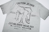 DAXUEN Graphic t-shirt featuring biker illustration and distressed text