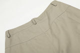 DAXUEN Wide-leg cargo pants in light beige/khaki color