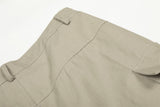 DAXUEN Wide-leg cargo pants in light beige/khaki color