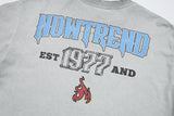 DAXUEN Skeleton graphic T-shirt with flames and text