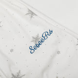 DAXUEN Wide-leg snowflake pattern casual pants