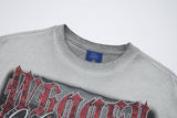 DAXUEN Oversized graphic t-shirt with distressed design